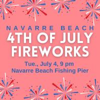 Fireworks on Navarre Beach