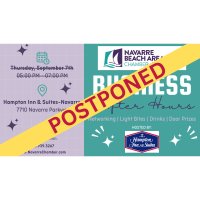 POSTPONED:  Business After Hours at Hampton Inn & Suites Navarre