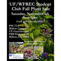 UF/WFREC Student Club Fall Plant Sale