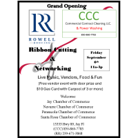 Ribbon Cutting for Commercial Contract Cleaning & Powerwashing & Commercial Concrete Coating, LLC and ROWELL ROOFING