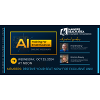 AI Training for Small Businesses - EXCLUSIVE WEBINAR FOR NAVARRE CHAMBER MEMBERS ONLY!