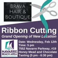 Ribbon Cutting for Grand Opening of Brava Hair Studio & Boutique's New Location