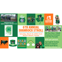 6th Annual Shamrock Stroll 5K Fun Run/Walk/Pet Parade/Costume Contest - Presented by: Santa Rosa County 4-H
