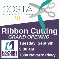 Ribbon Cutting for Grand Opening of Costa McDonalds's Newest Navarre Location