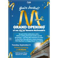 Grand Opening of The NEW Navarre McDonalds