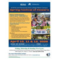 2026 Spring Festival of Flowers at UF/IFAS West Florida Research & Education Center and Pensacola State College in Milton
