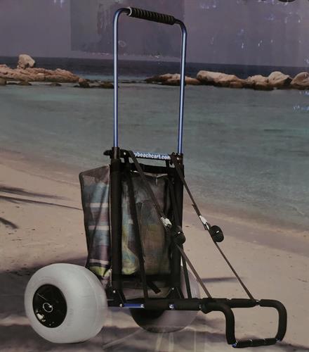Not staying on thebeach? We have this foldable cart.