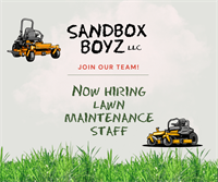 NOW HIRING LANDSCAPERS