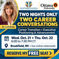 FREE 90-minute career conversations announced!  REGISTER NOW!