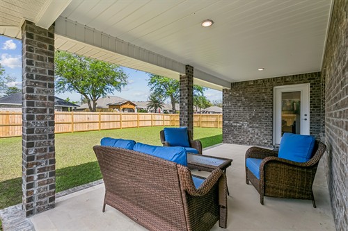 Back porch Liberty Floor Plan by Herbst Homes