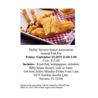 Annual Fish Fry Holley Navarre Senior Association