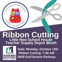 Ribbon Cutting Celebration Marks Re-Opening of Little Red School House Teacher Supply Depot South