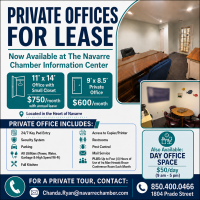 NOW LEASING: Office Spaces in The Navarre Chamber Information Center