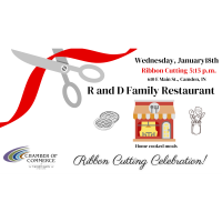 Ribbon Cutting for R and D Family Restaurant