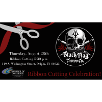 Ribbon Cutting for Black Flag Tattoo