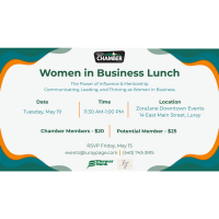 Women in Business Lunch - he Power of Influence & Mentorship: Communicating, Leading, and Thriving as Women in Business