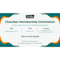 Chamber Membership Orientation