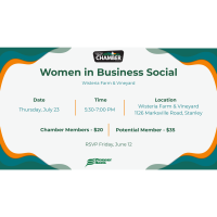 Women in Business Social - Wisteria Farm & Vineyard