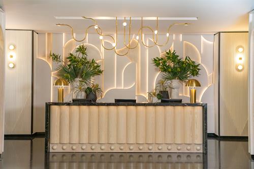 Newly renovated front desk