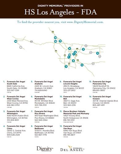 Dignity Locations in Los Angeles