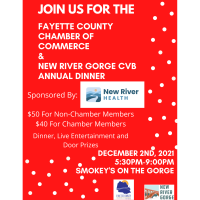 2021 Annual Dinner with Fayette County Chamber Of Commerce & NRG CVB