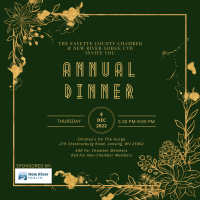 2022 Annual Dinner with Fayette County Chamber Of Commerce & NRG CVB