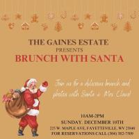 Brunch with Santa at The Gaines Estate