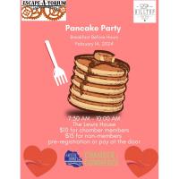 Fayette County Chamber of Commerce Pancake Party Breakfast Before Hours sponsored by Escape-A-Torium
