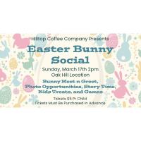 Easter Bunny Social at Hilltop Coffee