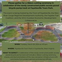 Pump Track Ribbon Cutting Ceremony