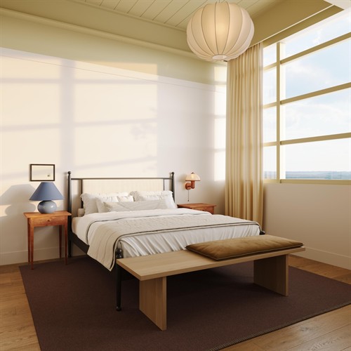 The guest rooms at Hill Hall (rendering)