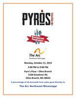 Pyro's Pizza Fundraiser for The Arc Northwest Mississippi
