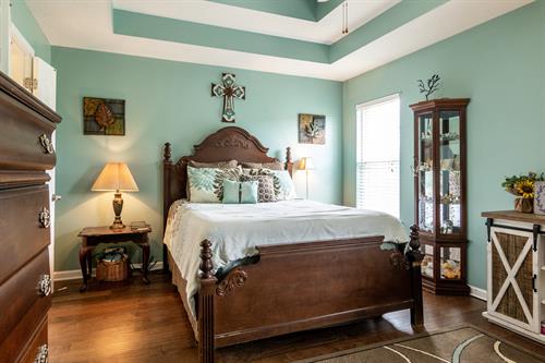 Master bedroom of Southaven home