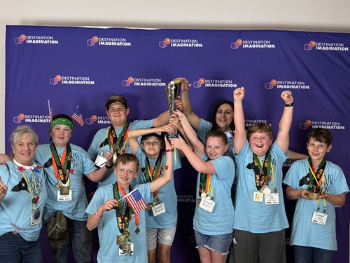 Our 1st Place Global Final Winners  In the Elementary Service Learning Challenge From Fairview Trinity Academy. 
