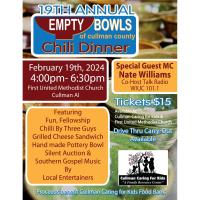 19th Annual Empty Bowls of Cullman County Chili Dinner