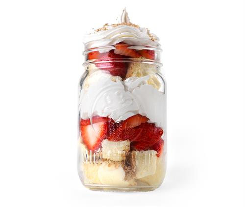 Seasonal Strawberry Cheesecake Jar Dessert