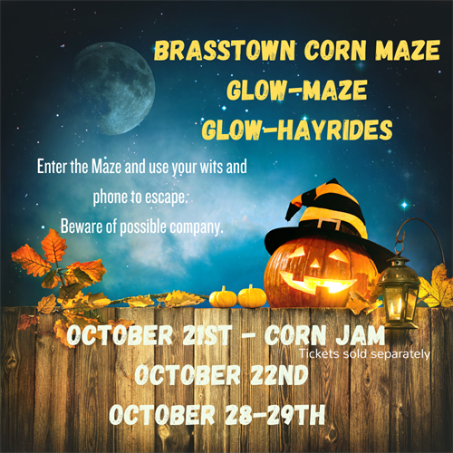 Evening Hours for Glow Maze and Glow Hay Rides