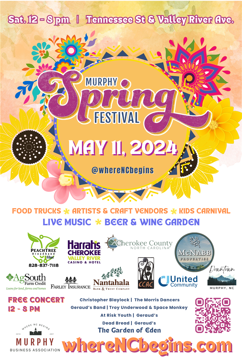 McNabb Properties Beer & Wine Garden at Murphy Spring festival May 11