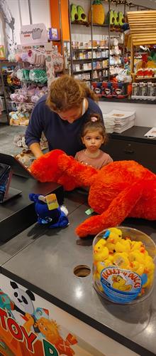 First ELMO sale, look at her face! 