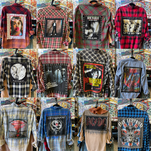 One of a Kind Rockstar Flannels