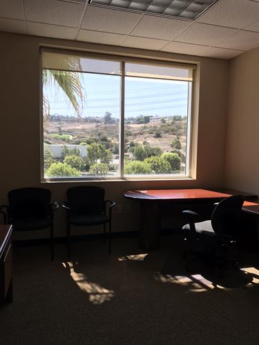 window office with view of the golf course