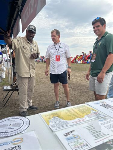 Hammond Airshow visit with Parish President 