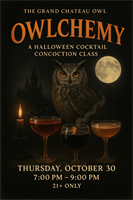 OWLchemy: A Halloween Cocktail Concoction Class