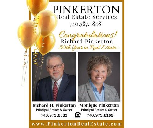Celebrating 50 Years! Richard H. Pinkerton, Principal Broker / Owner