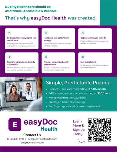 HR brochure page one