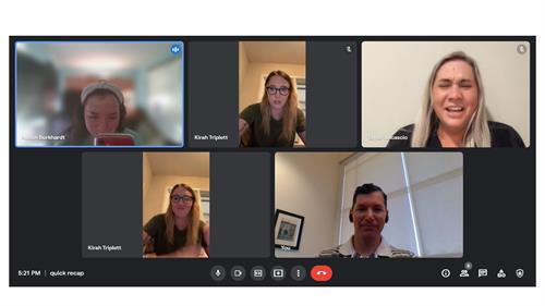 We've been doing video calls for a few years.  Our staff tested and fixed the bugs in the early days.  Can you spot the problem in this group meeting?