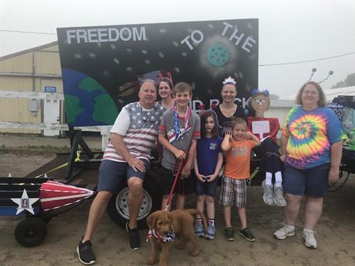 Participating in the Hilliard 4th of July Parade, 2019
