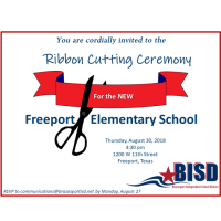 Freeport Elementary Ribbon Cutting