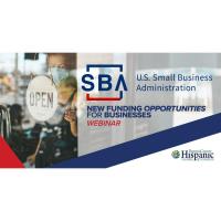  SBA Webinar on New Funding opportunities for businesses 