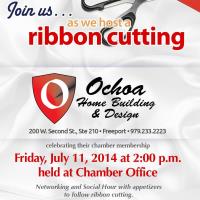 Ribbon Cutting Ceremony for Ochoa Home Building & Design